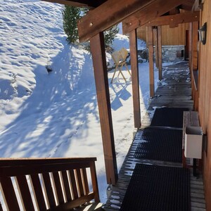 Apartment on the piste, sleeps 7, La Sapinière 