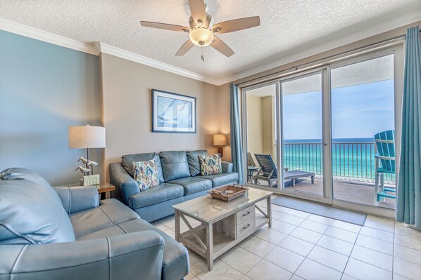 Gulf front living room