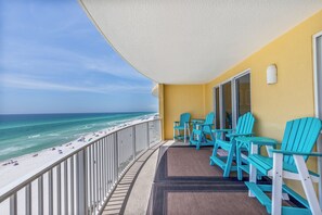 Private balcony overlooking the Gulf.