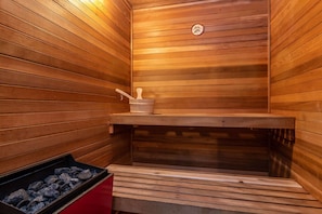 Apres ski in your private sauna on the lower level