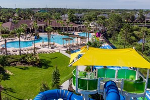 View of the Resort Pool and water park area