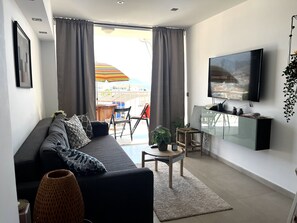 Living room and balcony view