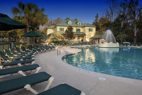 Activity Center/Check-in building and Main Pool