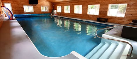 Indoor salt water heated pool