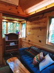 One of a kind tiny home with shared in-ground pool and hot tub