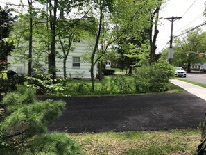 Parking by the house for two cars 