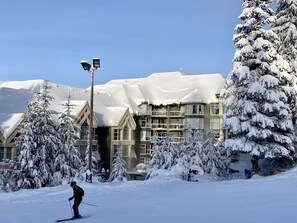 Ski-in/ski--out access from Merlin's Run on Blackcomb