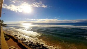 Vue sur la plage ou l’océan