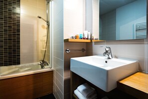 Get ready for your day in the lovely bathroom and shower room.