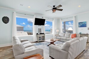 A Walk on Sand is a 6 bedroom, 5 bath and 2 half bath home with an elevator