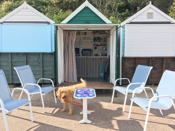 Free use of beach hut at Middle Chine