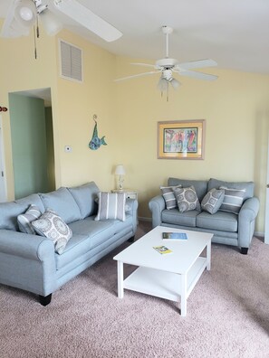 Queen sofa sleeper and loveseat. 