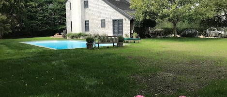 .7 acres with beautiful lawn