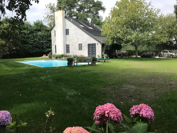 .7 acres with beautiful lawn