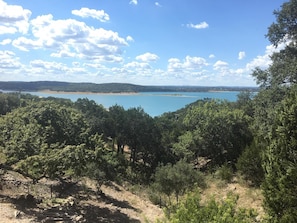 Stunning lake views from your covered deck; great for watching sunsets 