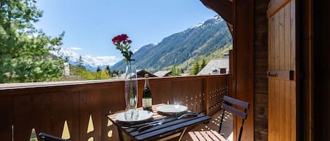 Fabulous view of Mont Blanc from the balcony