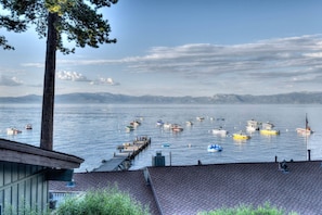 Lake views from the balcony, private HOA pier