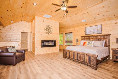Loft Bedroom with Fireplace