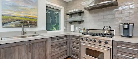 Newly remodeled high-end kitchen