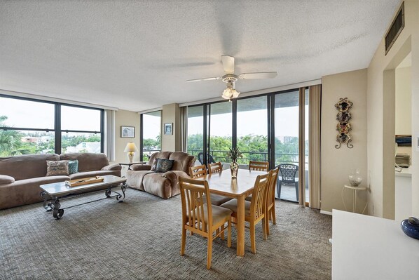 Bright, open living space