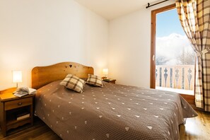 Two bedrooms feature a cozy Double bed.