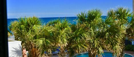 Ocean view from bedroom balcony