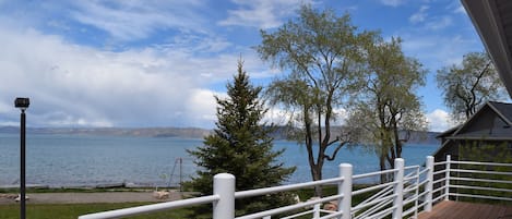 Your own deck overlooking the beach