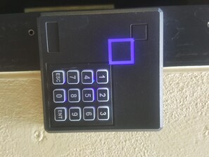 The main building is accessed by a security key card system with magnetic locks.