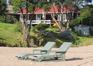 Relax on the large sundeck or the beach