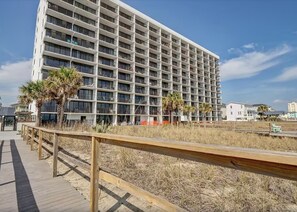 view from the beach side