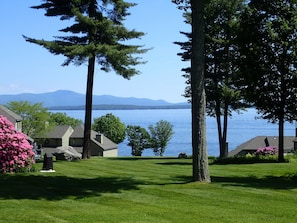 Gorgeous view of the lake and mountain range from Samoset -- what a day!