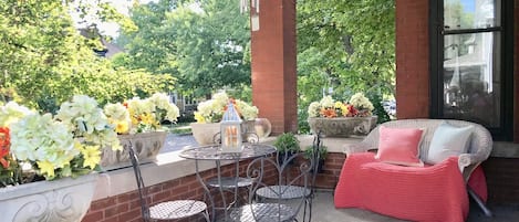 Shared front porch - great for people watching