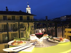Enjoy any meal on the balcony. The ambiance is amazing!