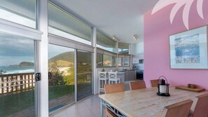 Dining Room/Kitchen with view of Blueys Beach towards Seal Rocks