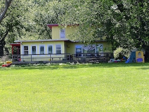 Lake view of house