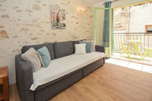 Living room and balcony