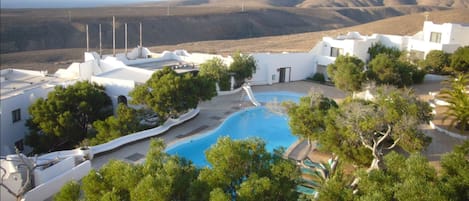 View of main swimming pool from balcony