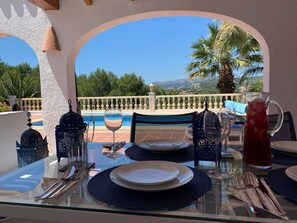 Fabulous views from the summer kitchen