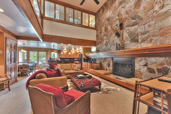 Entry into the Great Room - Living Room, Kitchen and Dining Area