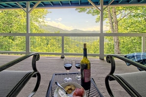 Happy Hour out on the deck.