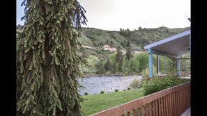River behind the house
