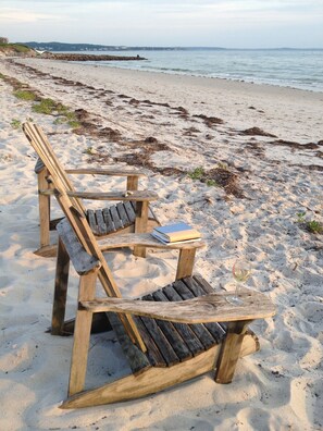 relaxing at the shore