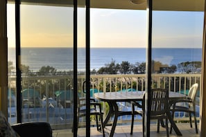 View from inside unit of Maroochydore beach