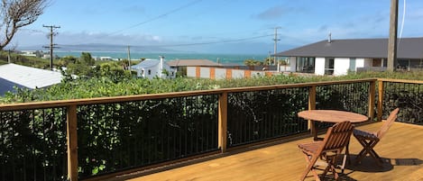 Deck and view from the house