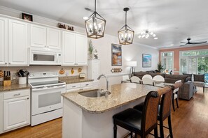 Kitchen, Dining, Living Room Open Floor plan