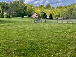 Your first view of The Cottage from the long driveway entrance to the farm