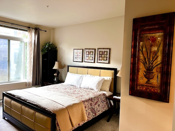 Master bedroom with private bathroom