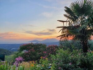 Vue de la terrasse du gîte Castagnu- villa Ugliastru Eccica Suarella