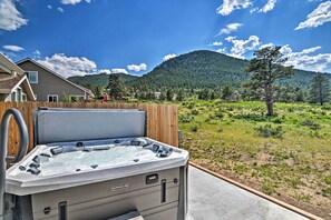 Patio | Private Hot Tub