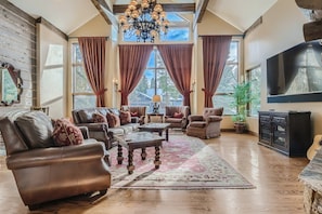 Spacious great room with views!